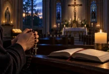 Cena contemplativa para o artigo Por que os católicos rezam pelos falecidos?